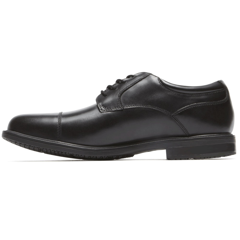 Rockport Singapore Mens Dress Shoes - Essential Details II Cap Toe Black - CI9381704